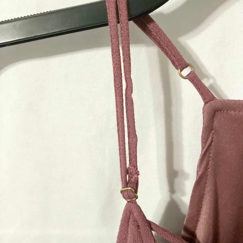Charlotte Russe Women's S Mauve Lace-Up Cami Top - Picture 6 of 10